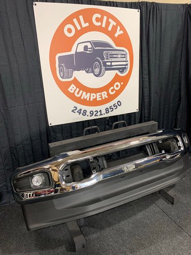 2023 to 2027 Chrome Ford f250 f350 front bumper fog no sensor