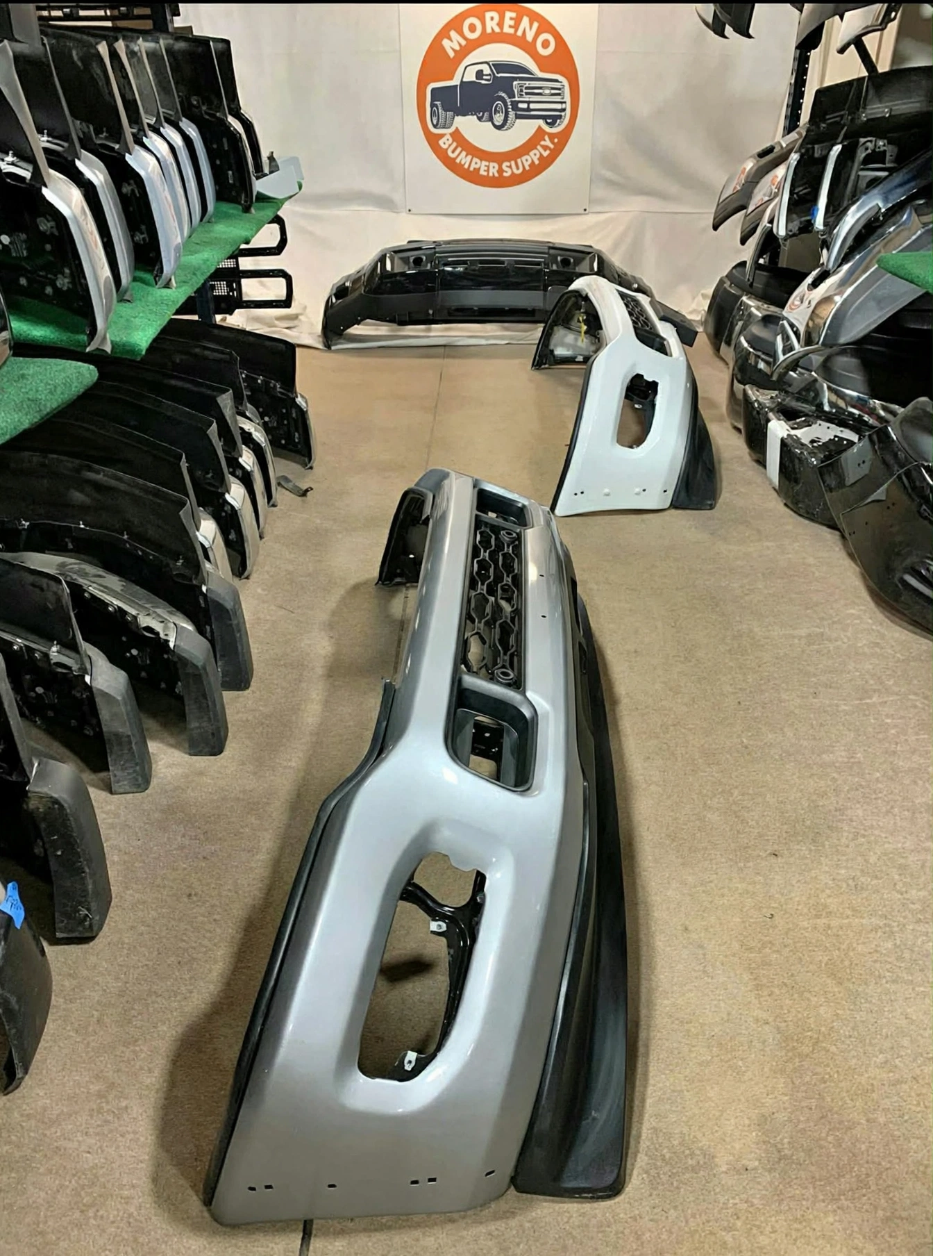 Billet silver 2019-2024 Ram 2500hd 3500hd front bumper assembly OEM