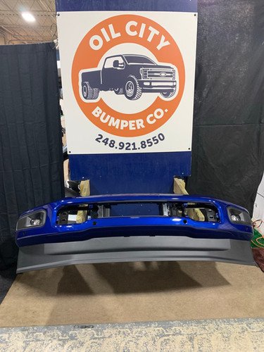 Argon Blue 2023 to 2027 Ford F250 F350 Super Duty painted front Bumper