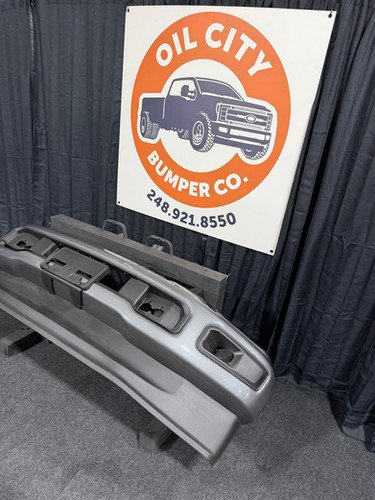 Carbonized Gray Ford F350 F250 front bumper no sensor OEM