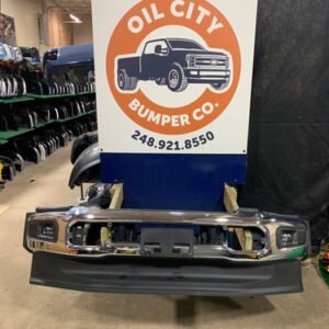 F450 F550 front bumper OEM Ford super duty chrome w LED fog lights
