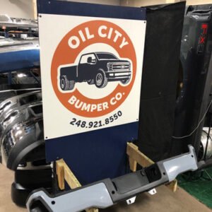 Glacier gray rear bumper 2023-2026 Ford F250 f350 f450
