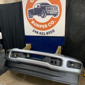 Iconic Silver 2023-2027 Ford f250 f350 front bumper painted w fog NO sensor