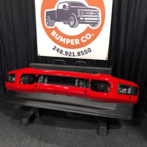 Race Red ford f250 f350 front bumper OEM 2023-2027 w sensor and fog